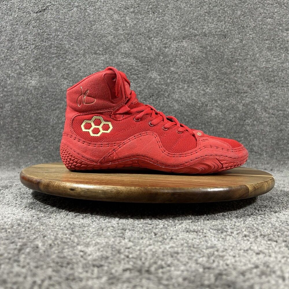 Rudis Jordan Burroughs JB1 Men’s 5.5 Women’s 7 Red Gold Wrestling Shoes Used